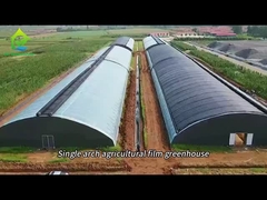 Boogfilmkas met zonne-schaduwnet